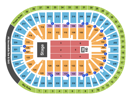 Heritage Bank Center Pentatonix Seating Chart